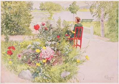 Estate a Sundborn, 1913, da un portfolio stampato commercialmente, pubblicato nel 1939 da Carl Larsson